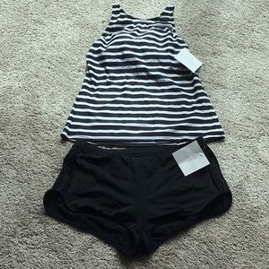 ECO BEACH TANK/SHORTS SWIMSUIT- SIZE SMALL NWT